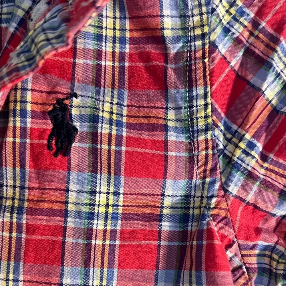 Ralph Lauren Red Plaid Kids One Piece